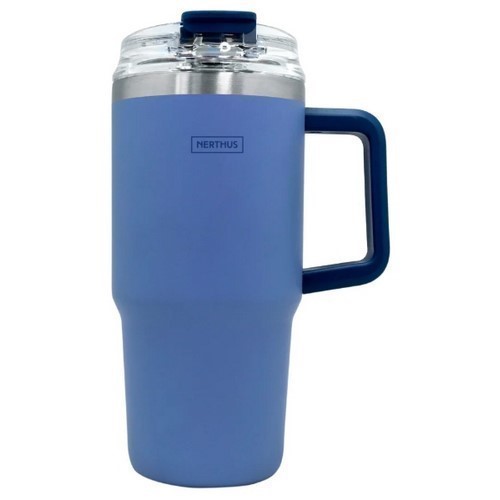 TAZA TERMO NERTHUS FIH 1435 0.6L AZUL C/PAJITA